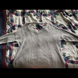 V-neck Sweater with Decorative Back